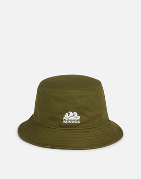 BUCKET HAT WITH EMBROIDERED LOGO