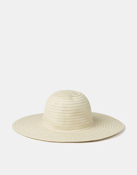 WIDE-BRIMMED STRAW HAT