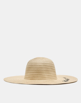 WIDE-BRIMMED STRAW HAT
