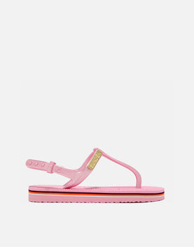 TOE-POST SANDALS WITH ANKLE STRAPS