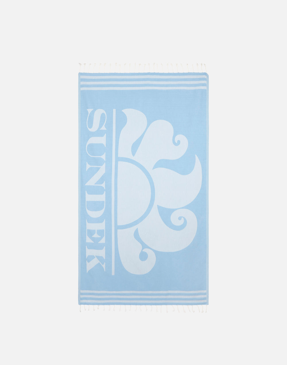 JACQUARD FOUTA BEACH TOWEL WITH LOGO