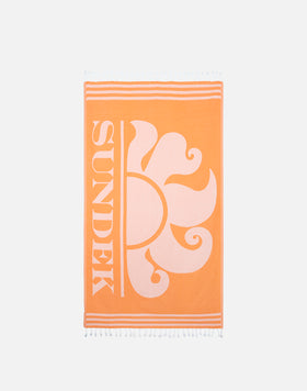 JACQUARD FOUTA BEACH TOWEL WITH LOGO