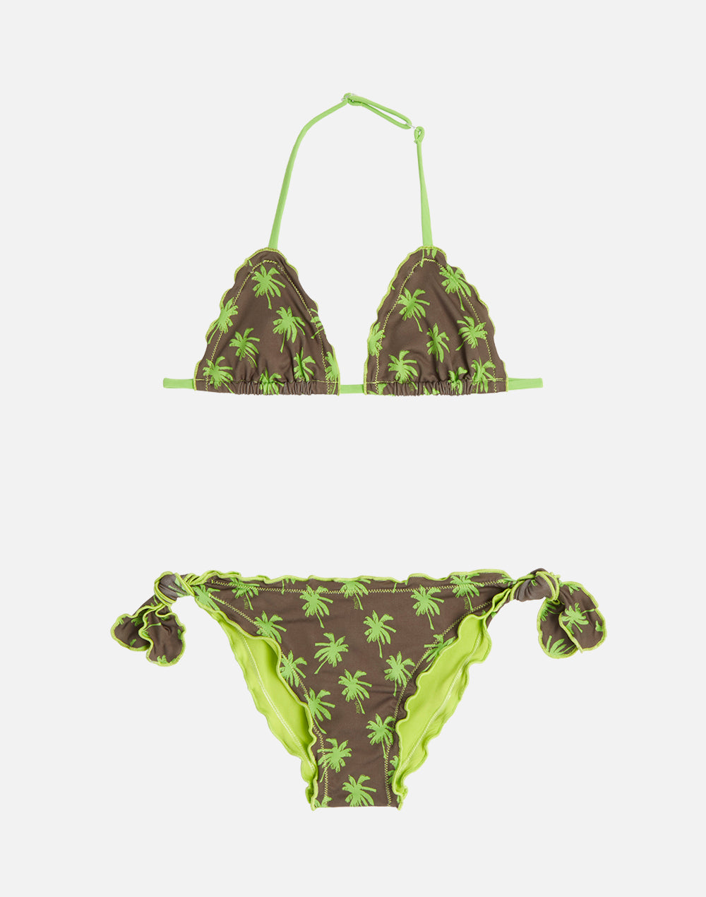 GIRL BIKINI WITH MULTIPALM PRINT