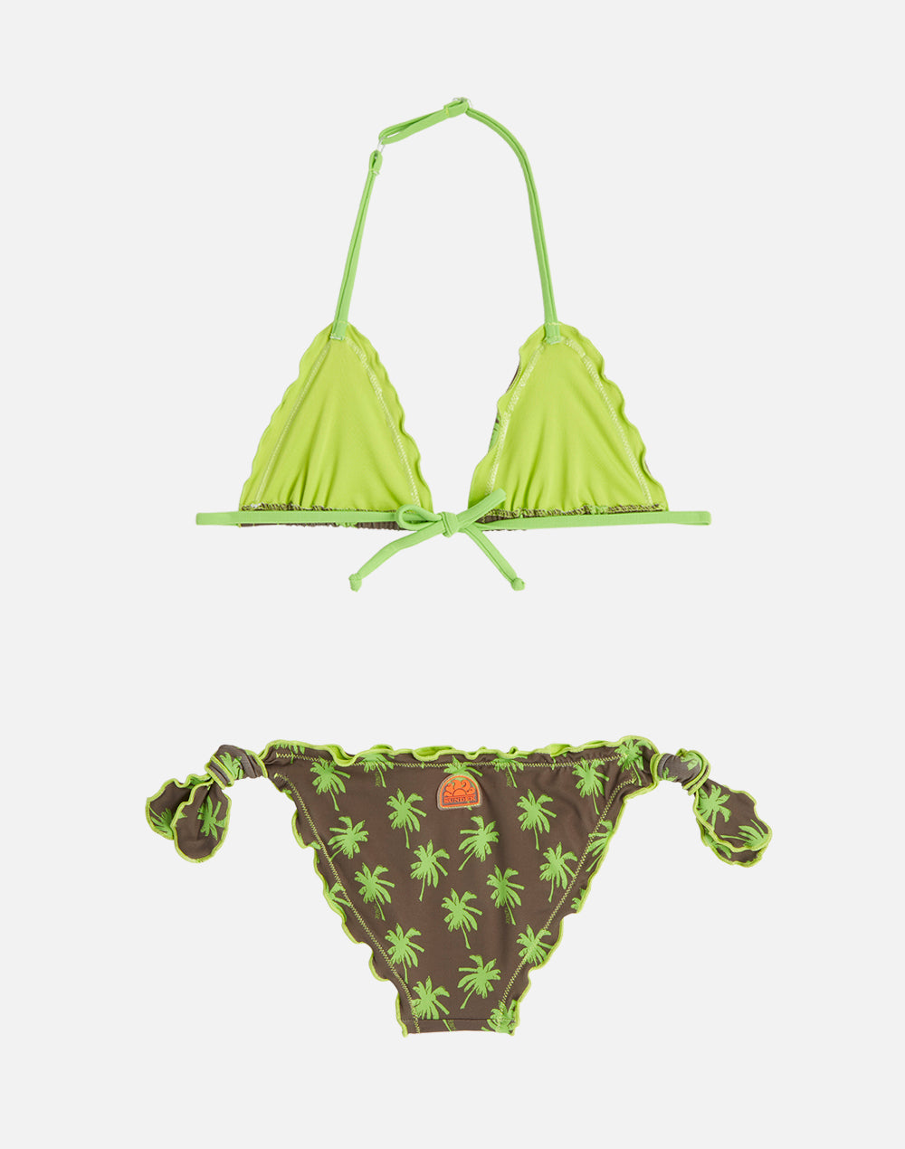 GIRL BIKINI WITH MULTIPALM PRINT