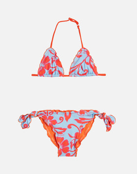 GIRL BIKINI WITH SK23 HIBISCUS PRINT