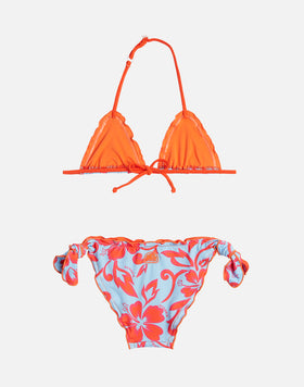 GIRL BIKINI WITH SK23 HIBISCUS PRINT