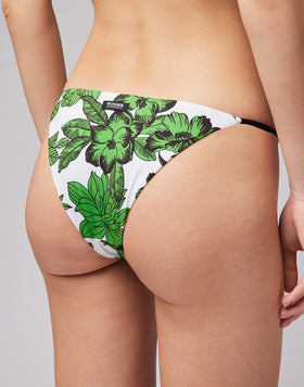 FLORAL PRINT TANGA BRIEFS