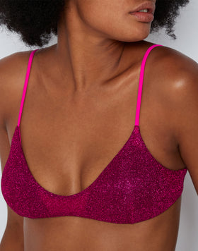 LAUDERDALE LUREX BRALETTE TOP