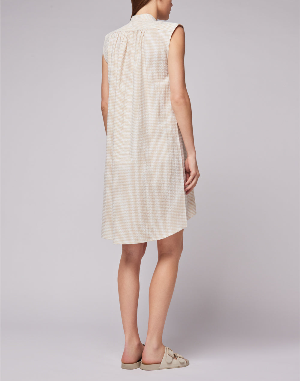 SLEEVELESS VICHY DRESS