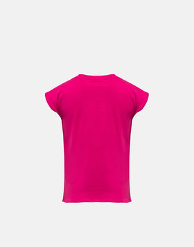 CROPPED SLEEVELESS COTTON JERSEY T-SHIRT