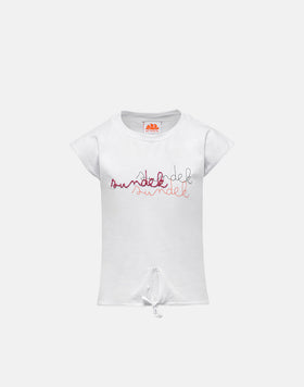 CROPPED SLEEVELESS COTTON JERSEY T-SHIRT