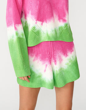 TIE-DYE KNITWEAR SHORTS