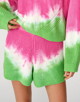 TIE-DYE KNITWEAR SHORTS