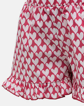 PRINTED POPLIN SHORTS